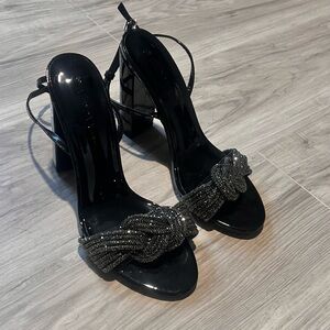 Elegant Black Strappy Heels